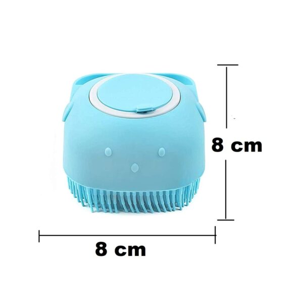 Silicon Bath Brush with Soap Dispenser
